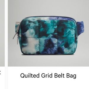 EUC- Quilted grid belt bag- Meteor Wash Print Multi